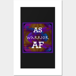 AS Warrior AF Ankylosing Spondylitis Awareness Posters and Art